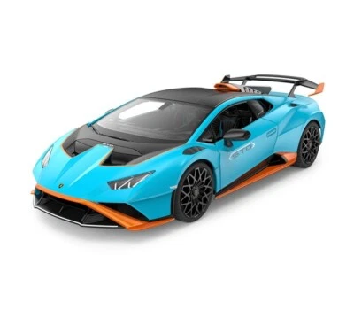 1/14 Rastar Lamborghini Huracan STO RC Car Blue - Image 1 of 4