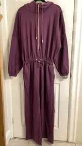 Savage X Fenty Sweatshirt Everybody Lounge Jumpsuit Women’s XS Plum - Picture 1 of 6