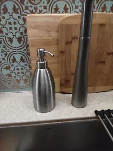 Stainless Steel Soap Dispenser 15.2 Oz Rust Proof Upgraded Version Silver New - Picture 1 of 8