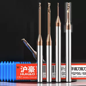 Carbide End Mill Deep Groove Router Bits micro dia 0.3mm-2mm CNC/Milling Machine - Picture 1 of 6