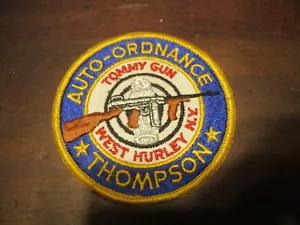 Thompson Auto-Ordnance Tommy Gun West Hurley N.Y. Vintage 3.5'' Tommy Gun patch - Picture 1 of 2