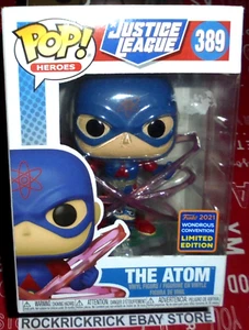 FUNKO POP VINYL FIGURE JUSTICE LEAGUE THE ATOM 389 LIMITED EDITION BRAND NEW - Picture 1 of 2