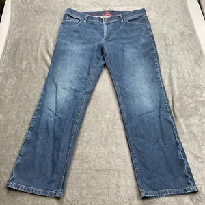 LL Bean Jeans Men's 38 X 30 Blue Denim Cotton 5-Pockets Straight Leg Zip Fly - Picture 1 of 17
