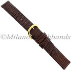 12mm Milano Brown Lizard Grain Genuine Leather Unstitched Ladies Band X-SHORT