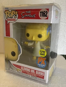 Funko Pop! The Simpsons Glowing Mr Burns #1162 PX Exclusive Glow 2021 - Picture 1 of 7