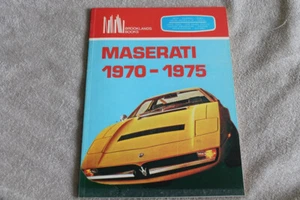 Maserati Indy Bora Ghibli SS Merak V8 Types Data Road Tests Documents Book Book - Picture 1 of 6
