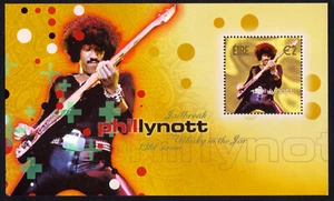 IRLAND - 2002 IRISH ROCK LEGENDS - U2 PHIL LYNOTT / MUSIC - SOUVENIR SHEET MINT - Bild 1 von 4