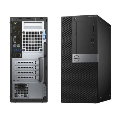 Dell i5 Desktop Computer MT PC up to 32GB RAM 1TB SSD Windows 11 Pro BT - Image 1 of 4