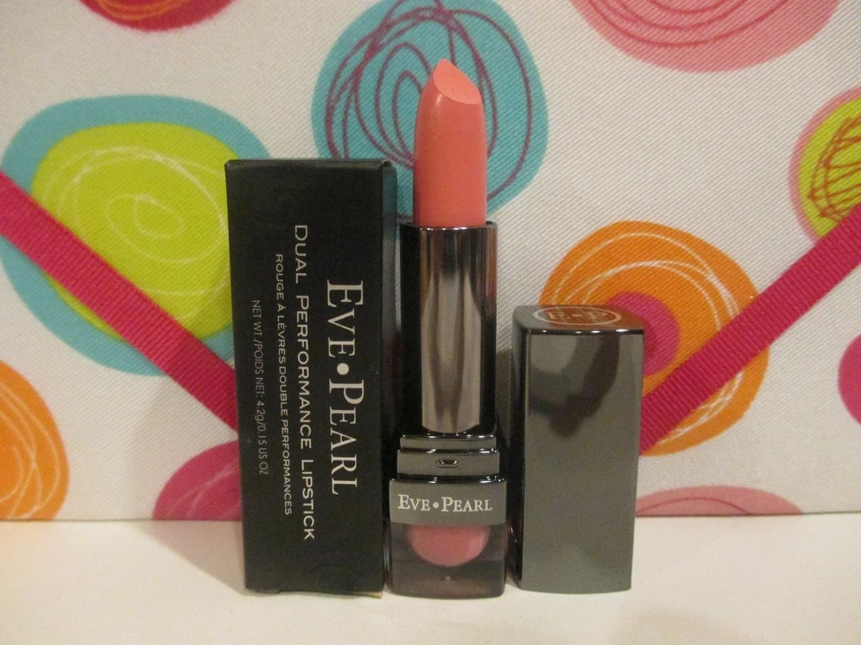 EVE PEARL ~ DUAL PERFORMANCE LIPSTICK ~ PEACHES & CREAM ~ 0.15 OZ - Image 1 of 1