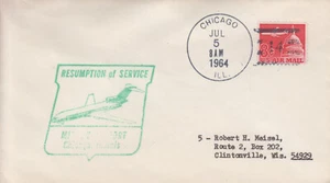 USA  Resumption of Service Chicago - New York   ( z381 ) - Picture 1 of 2