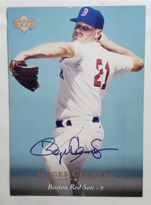 1995 Upper Deck #159 Roger Clemens 5x7 Jumbo Card Autograph Auto UDA COA Red Sox - Picture 1 of 4