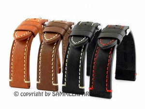 Quality LEATHER 18mm 20mm 22mm 24mm WATCH BAND CATALONIA PIlot retro look STRAP - Picture 1 of 8