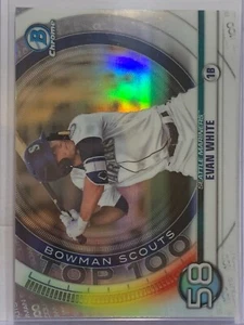 EVAN WHITE 2020 BOWMAN CROMO "TOP 100 SCOUTS" SEATTLE MARINERS #BTP-58 (i47) - Imagen 1 de 2