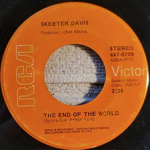 Skeeter Davis "The End Of The World / I Can't Stay Mad At You" VG reissue - Bild 1 von 3