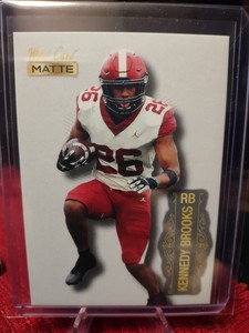 Kennedy Brooks 2022 Wild Card Matte WHITE RC Rookie #MB-74 *Philadelphia Eagles 