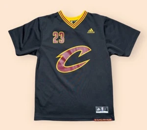 Cleveland Cavaliers Adidas Swingman Lebron James maglia giovane grande nera NBA - Foto 1 di 7