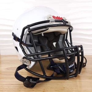 Riddell White Football Helmet Youth Medium Black Facemask 2014 Recertified 2022 - Picture 1 of 13