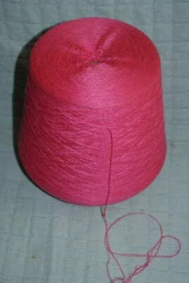 Fio cone rosa quente carretel giratório 2/24 artesanato malha crochê frete rápido - Imagem 1 de 4