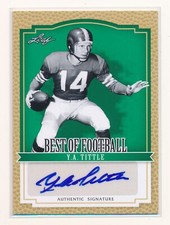 Y.A. TITTLE 2012 LEAF BEST OF FOOTBALL AUTOGRAPH AUTO *SAN FRANCISCO 49ERS*