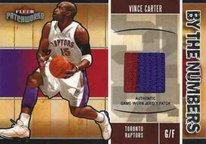 2003-04 VINCE CARTER FLEER PATCHWORKS BY THE NUMBERS GW JERSEY PATCH #85/100 - Picture 1 of 2