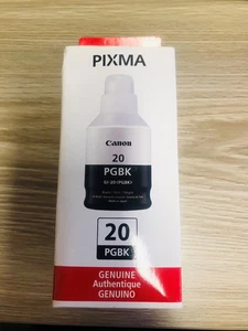 Genuine Canon Pixma 20 PGBK Black Ink Bottle - Picture 1 of 2