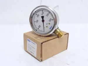 248903 New In Box; Wika 9767118 Liquid Filled Pressure Gauge; 0-600PSI - Picture 1 of 6