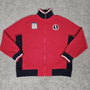 Polo Ralph Lauren Track Jacket Mens Large Red Team USA Vancouver 2010 Olympics  - Picture 1 of 17