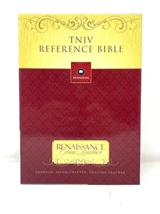 TNIV Reference Bible Black Renaissance Fine Leather by Zondervan - Imagen 1 de 15