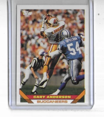 1993 Topps Football #61 Gary Anderson Tampa Bay Buccaneers - Image 1 of 2