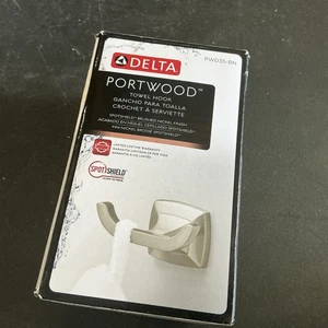 Delta Portwood Handtuchhaken in SpotShield gebürstetes Nickel PWD35-BN - Bild 1 von 2