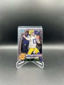 Garrett Nussmeier 2024 Bowman Chrome University 1st RC #5 LSU - Picture 1 of 2