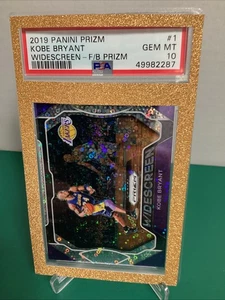 2019 Prizm #1 Kobe Bryant Widescreen Fast Break PSA 10 2287 LA Lakers Gold - Picture 1 of 12