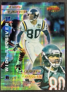 1996 Bowman's Best Atomic Refractor #8 Cris Carter Conway/Pickens/K.Johnson - Picture 1 of 2