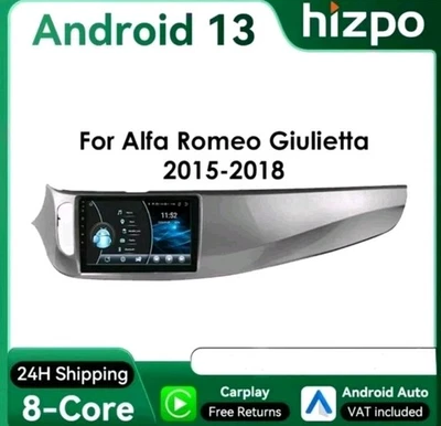 Autoradio Android 9" Alfa Romeo Giulietta 2015-2018 GPS CarPlay DSP 4G Bluetooth - Immagine 1 di 4