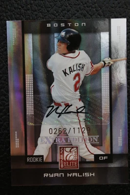 RYAN KALISH 2008 Donruss Elite Extra Edition Turn of the Century Rookie Auto - Image 1 of 3