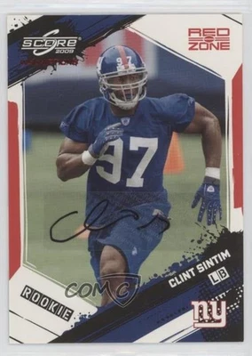 2009 Score Inscriptions Red Zone /30 Clint Sintim #325 Rookie Auto RC - Image 1 of 2