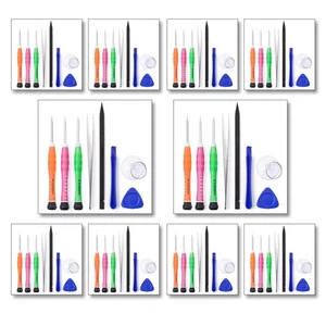 10-pk - Kit de herramientas iPhone de calidad - 8 piezas incluyendo destornillador Pentalobe - Imagen 1 de 9