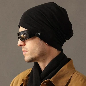 1pc Beanie Hat Mens Hip Hop Beanie Hat Breathable Windproof Design Street Style - Picture 1 of 14