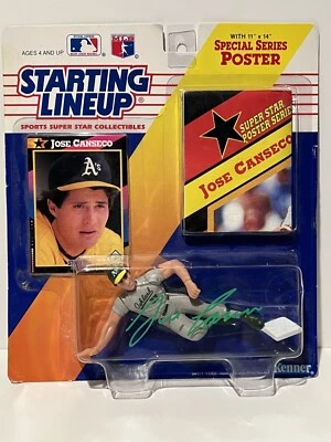 JOSE CANSECO 1992 Signed Autographed Auto Oakland A’s Starting Lineup SLU PSA - Image 1 of 3
