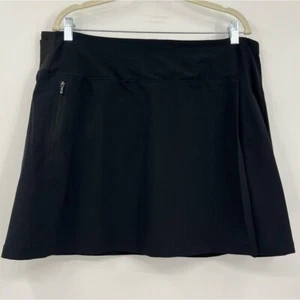 Pantalón corto plisado Athleta Fairway XL negro golf tenis ropa deportiva ocio - Imagen 1 de 7