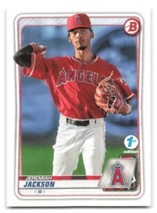 Jeremiah Jackson 2020 Bowman Draft BASEBALL #BD-169 Los Angeles Angels