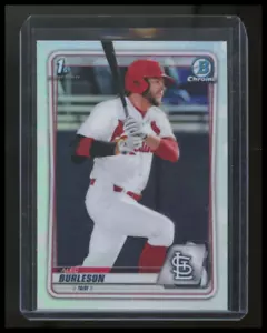 ALEC BURLESON 2020 Bowman Draft Chrome Refractor 1st Rookie Prospect Card #BD-45 - Picture 1 of 2