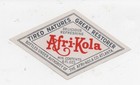 Vintage Afri Cola Diamond Shaped Soda Label Coca Cola Knockoff