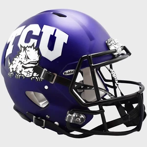 TCU HORNED FROGS NCAA Riddell Speed Full Size AUTHENTIC Football Helmet - Picture 1 of 3