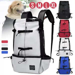 Pet Dog Carrier Large Backpack for Bike Hiking Travel Carry Bag Portable Comfort - Picture 1 of 16