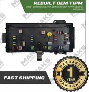 2008-2009 Dodge RAM 2500 3500 4X4 Diesel OEM Rebuilt TIPM Fuse Box 68028005 - Picture 1 of 9