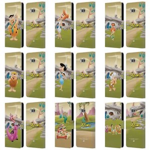 OFFICIAL THE FLINTSTONES CHARACTERS LEATHER BOOK WALLET CASE FOR HTC PHONES 1