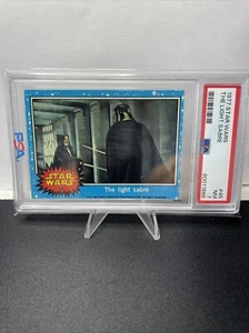 1977 STAR WARS trading card #45 THE LIGHT SABRE grade PSA 7 NM Darth Vader - Picture 1 of 2