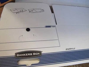 QTY 12 FELLOWES 7205 STRAPAZIERFÄHIG AUFBEWAHRUNG AKTEN BANKER BOXEN 15"X10"X24" UVP $192 - Bild 1 von 4