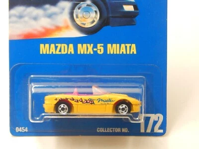 Tarjeta azul Hot Wheels Mazda MX-5 Miata Collector #172 Foto 1 de 2